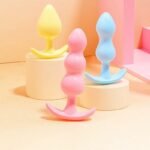 Jelly backyard female anal plug tail pull beads anal beads female anal toys fun adult sex products